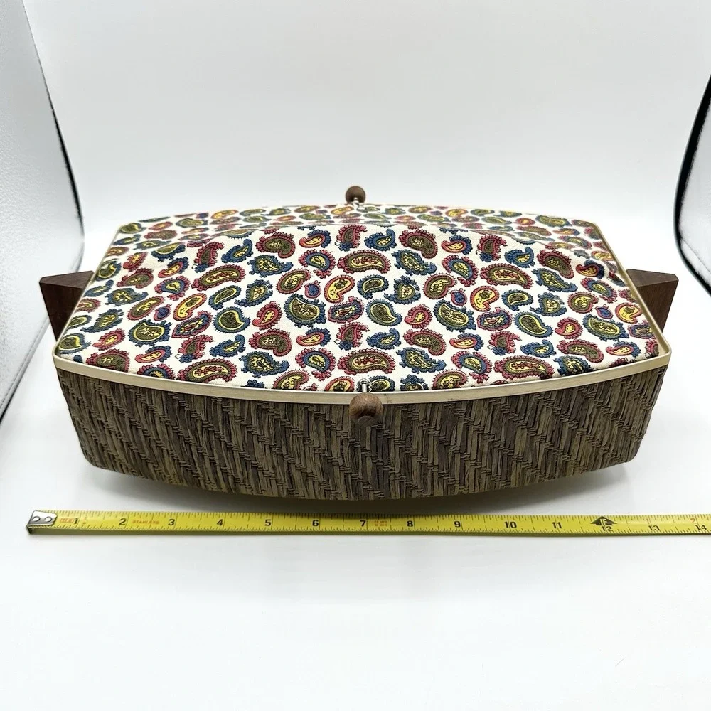 Vintage Salton Automatic Bun Warmer Paisley Cover Works Great USA WB-5